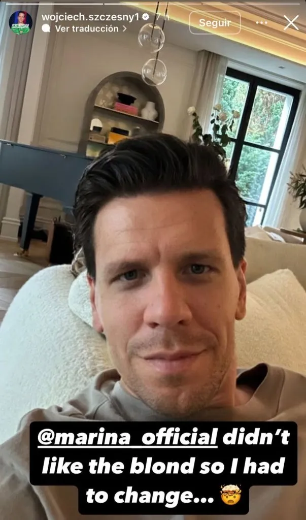 El polaco con su pelo ya oscuro. | Foto: Captura.