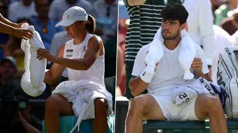 Iga Swiatek y Carlos Alcaraz, dos de los finalistas de Wimbledon