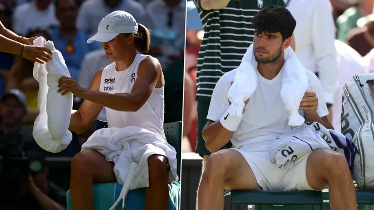 Iga Swiatek y Carlos Alcaraz, dos de los finalistas de Wimbledon