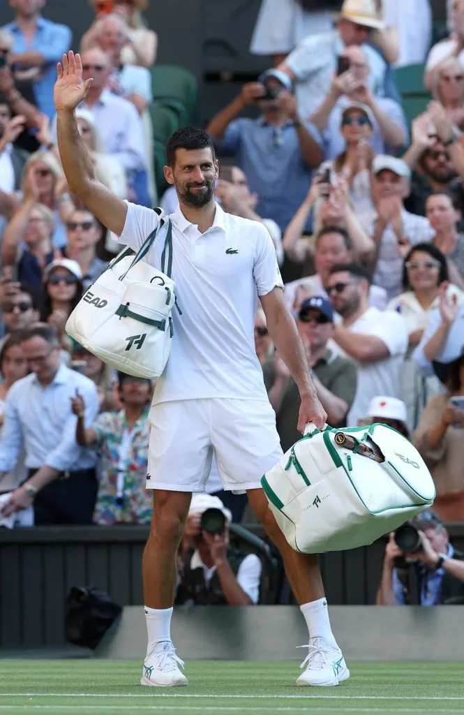 Novak Djokovic se despide de Wimbledon tras perder la semifinal ante Jannik Sinner (Getty Images).