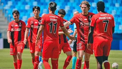 Darío Osorio anotó en amistoso de Midtjylland al Slovan Bratislava.