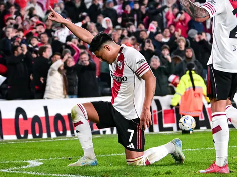 Debuta con gol en River y festeja literalmente como el Matador Salas