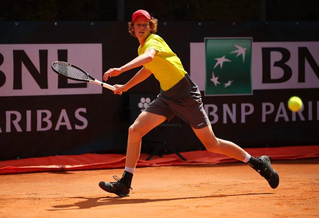 Jannik Sinner en el Masters de Roma 2019 a los 18 años (Foto: Getty Images).