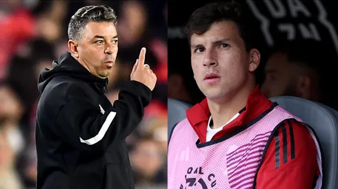 Marcelo Gallardo le puso un respaldo a Gonzalo Tapia. No tan fuerte, eso sí.