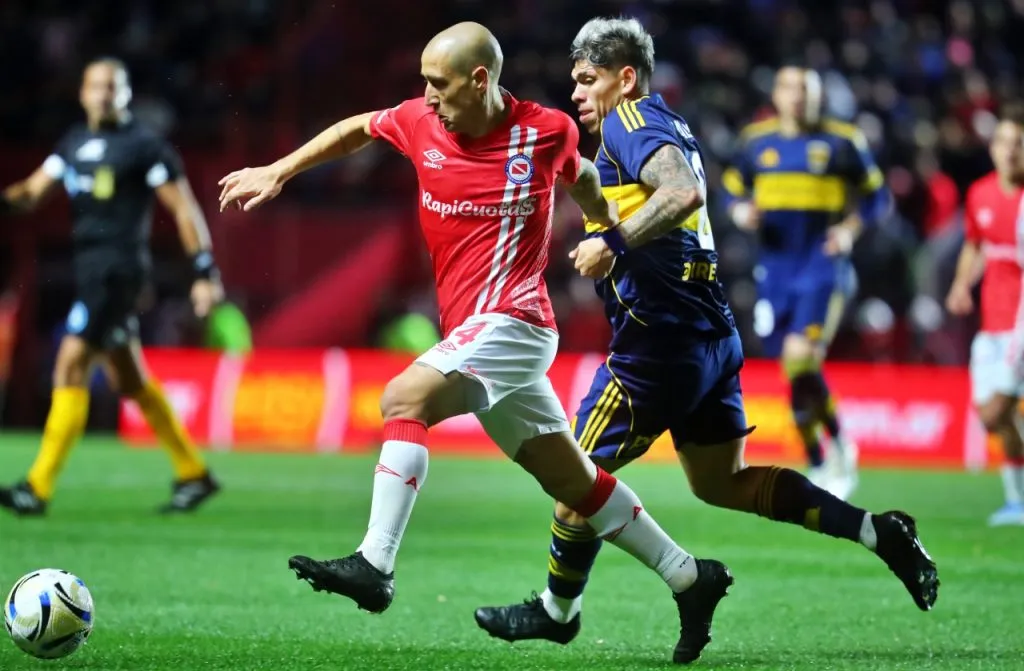 Carlos Palacios jugó 60 minutos en empate de Boca ante Argentinos Juniors (Getty Images)