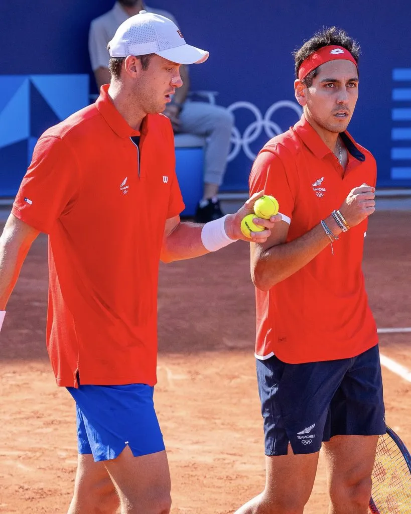 Nicolás Jarry y Alejandro Tabilo en dobles de París 2024 (Team Chile).