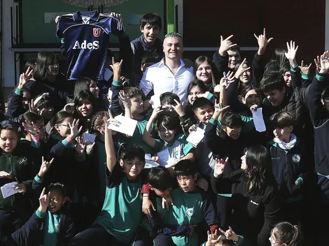 La emotiva jornada de Cristóbal Campos con alumnos de su colegio