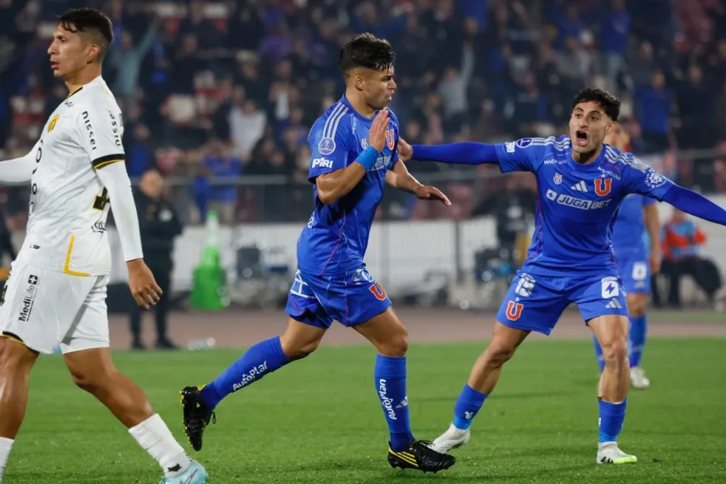 Fabián Hormazábal aumentó la goleada azul en Copa Sudamericana (Photosport)