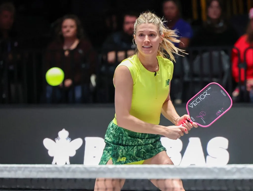 Bouchard jugando pickleball en Las Vegas