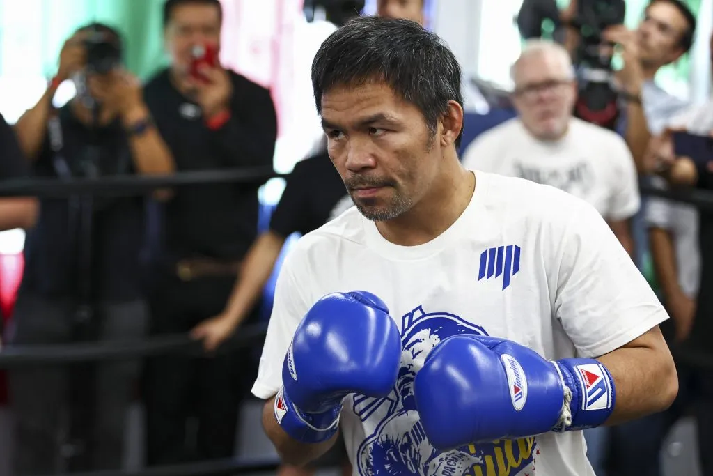Entre 12 y 20 millones se embolsará Manny Pacquiao en su regreso al ring. (Foto: Melina Pizano/Getty Images)