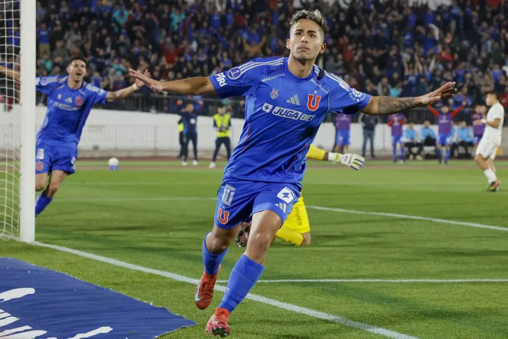 Lucas Assadi marcó un gol ante Guaraní por la Copa Sudamericana. Foto: Andres Pina/Photosport