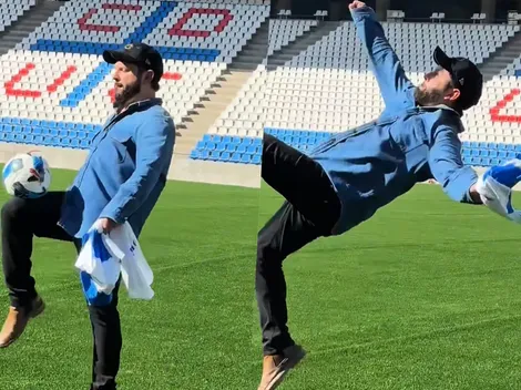 Presidente Boric "inaugura" el Claro Arena con una chilenita fantástica