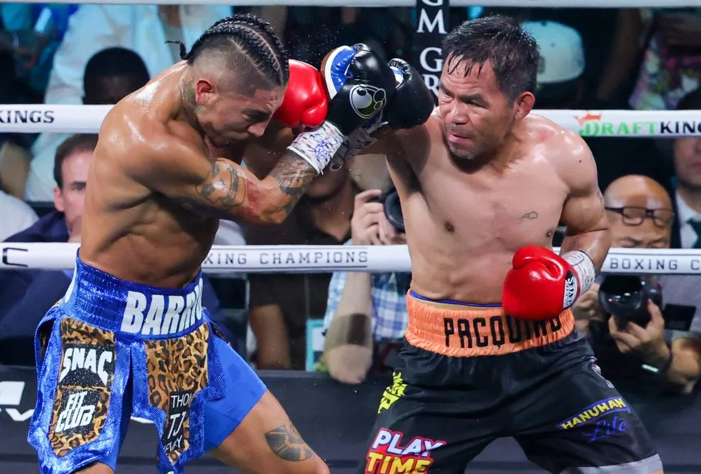Manny Pacquiao demostró un gran nivel ante Mario Barrios el pasado 19 de julio en su combate de regreso al boxeo. (Foto: Ethan Miller/Getty Images)