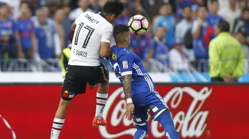 Lucas Ontivero jugó el Superclásico con Colo Colo.