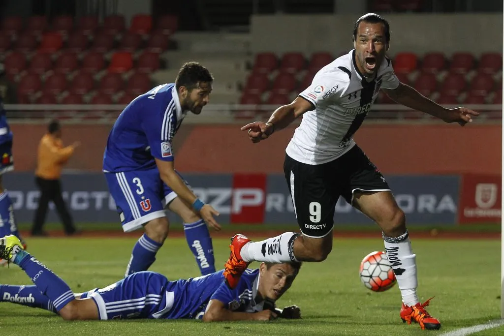 Luis Pedro Figueroa le marcó a la U de Chile en la final de la Copa Chile 2015: los azules ganaron por penales aquel torneo. (Marcelo Hernandez/Photosport).