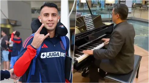 Romántico Viajero en piano: así recibieron a la U en Paraguay.