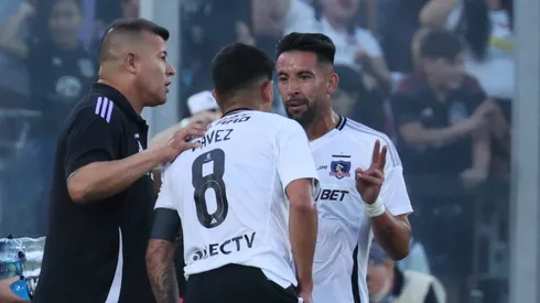 Esteban Pavez, Jorge Almirón y Mauricio Isla en Colo Colo. Los dos fueron titulares ante Valladolid.