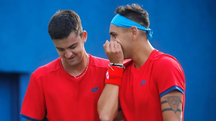 Tomás Barrios y Alejandro Tabilo en la Copa Davis 2024