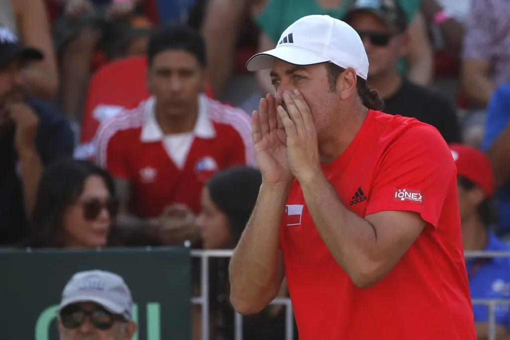 Nicolás Massú, capitán de Chile, en la Copa Davis 2024 (Photosport).