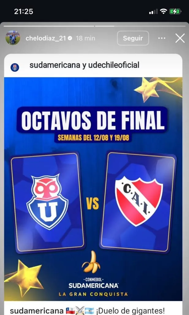 El posteo de Díaz que no gustó en Independiente