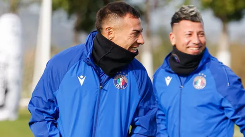 Eduardo Vargas vivió su primer entrenamiento como jugador itálico