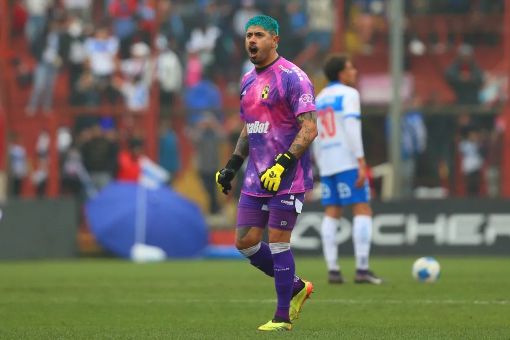 Diego Sánchez celebra en Coquimbo Unido. Foto: Dragomir Yankovic/Photosport