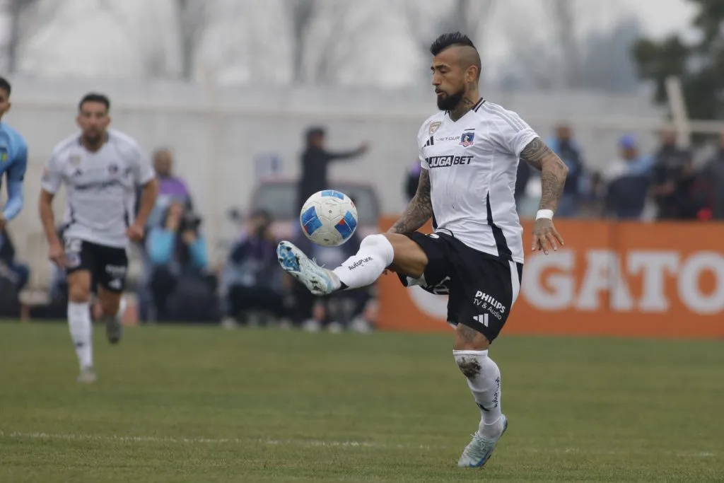 Arturo Vidal jugó 74' en el 1-1 entre Colo Colo y O'Higgins en San Fernando. | Foto: Photosport.