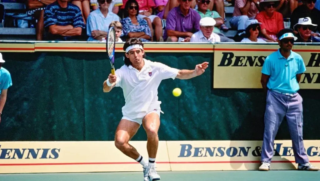 Kelly Evernden en el New Zealand Open en 1993.