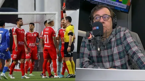 Danilo Díaz no estuvo de acuerdo con el árbitro Franco Jiménez.