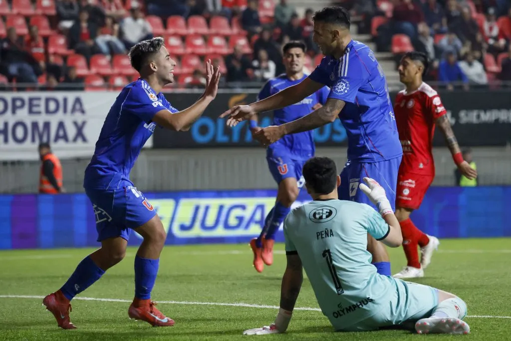 Lucas Assadi marcó un gol y estuvo en dos asistencias de la U. Foto: Andres Pina/Photosport