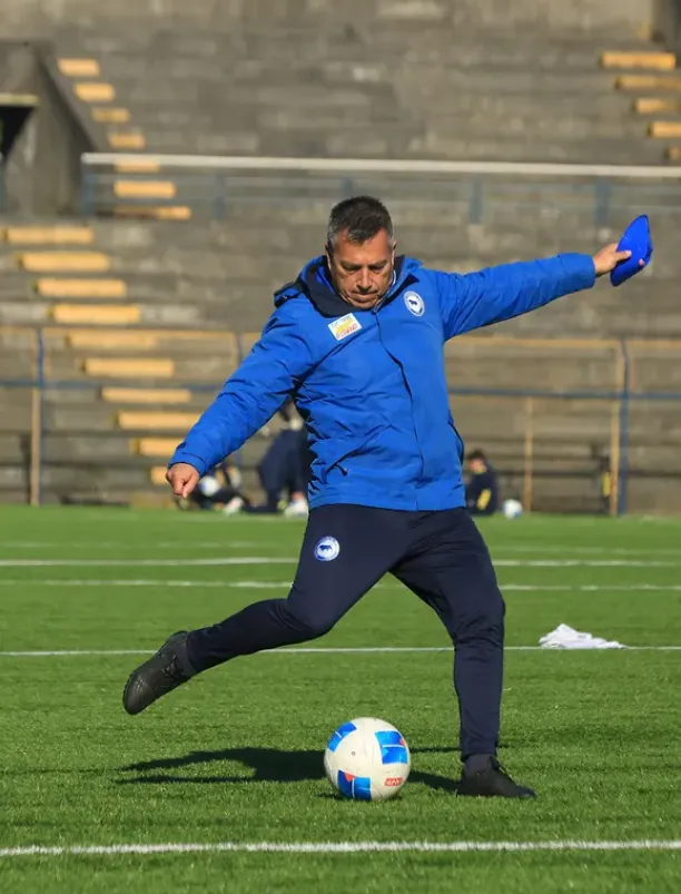 Fernando Guajardo en una práctica de Provincial Osorno. (Captura Instagram).