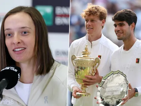 Swiatek elige entre Sinner y Alcaraz: “Él es una gran inspiración para mí”