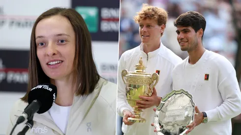 Iga Swiatek, Jannik Sinner y Carlos Alcaraz