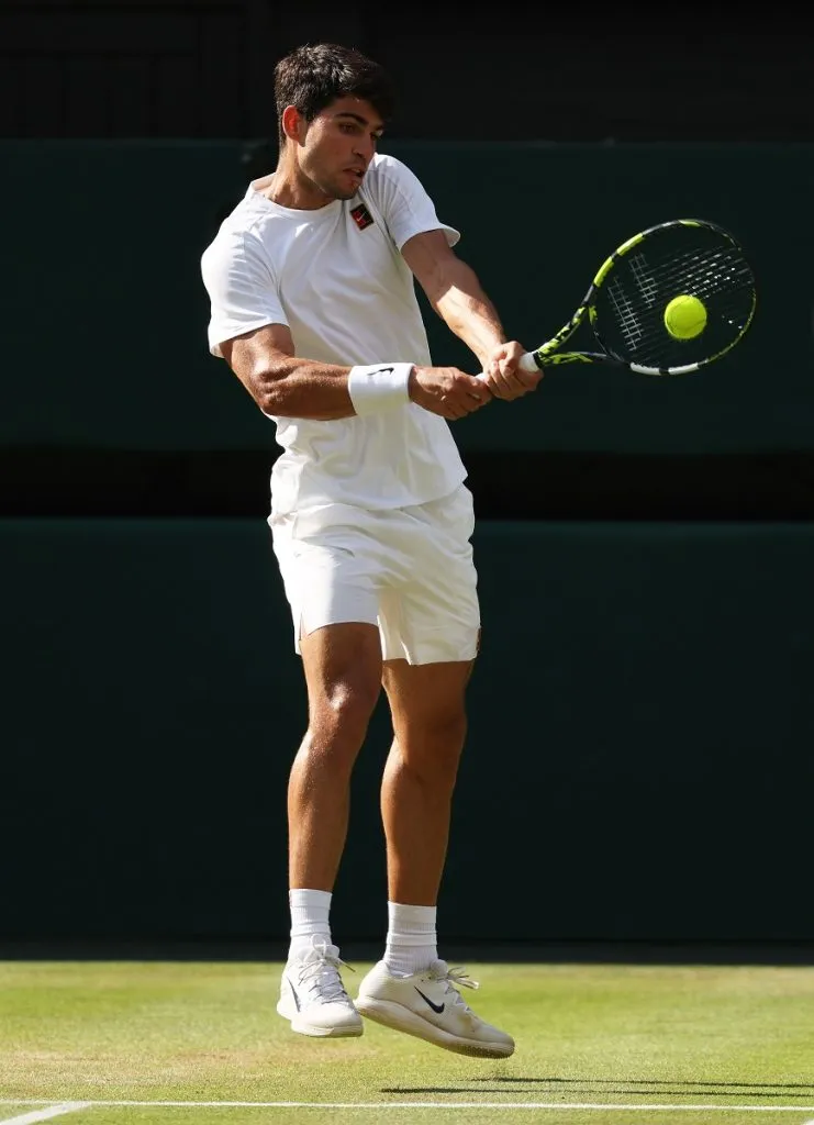 Carlos Alcaraz en Wimbledon 2025 (Getty Images).