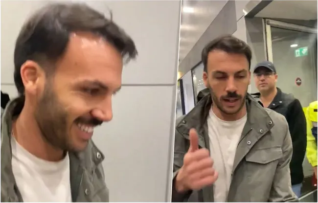 El Bigote Rodríguez ya está en Chile para firmar la U. Foto: Cooperativa.