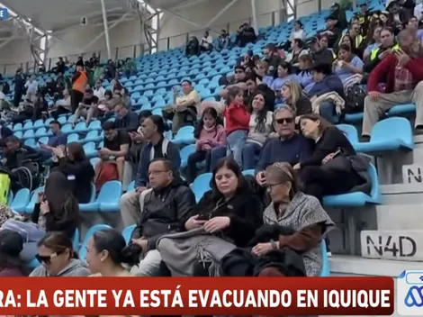 Iquiqueños se refugian en el Tierra de Campeones ante alerta de tsunami