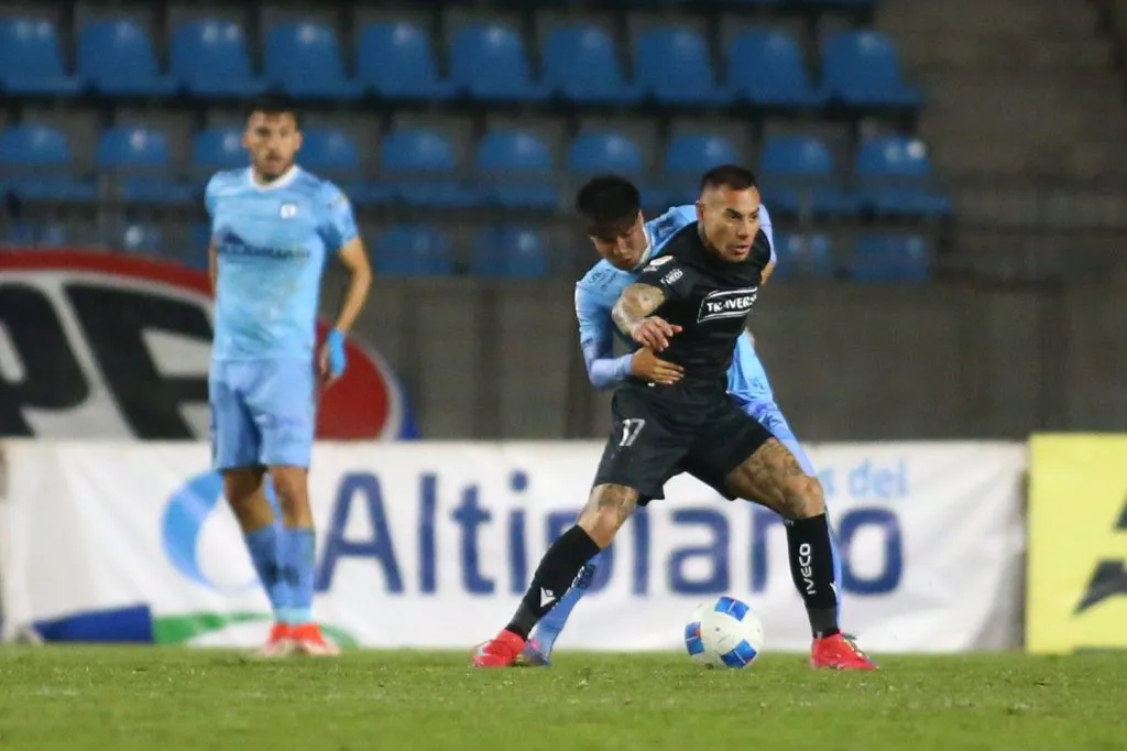 Eduardo Vargas ya se estrenó con la camiseta de Audax Italiano. FOTO: Alex Diaz/Photosport
