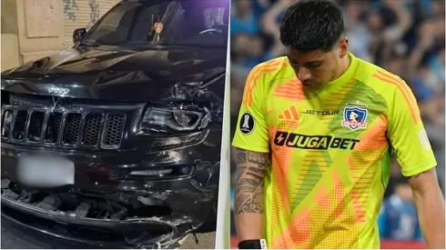 Auto chocado de Brayan Cortés