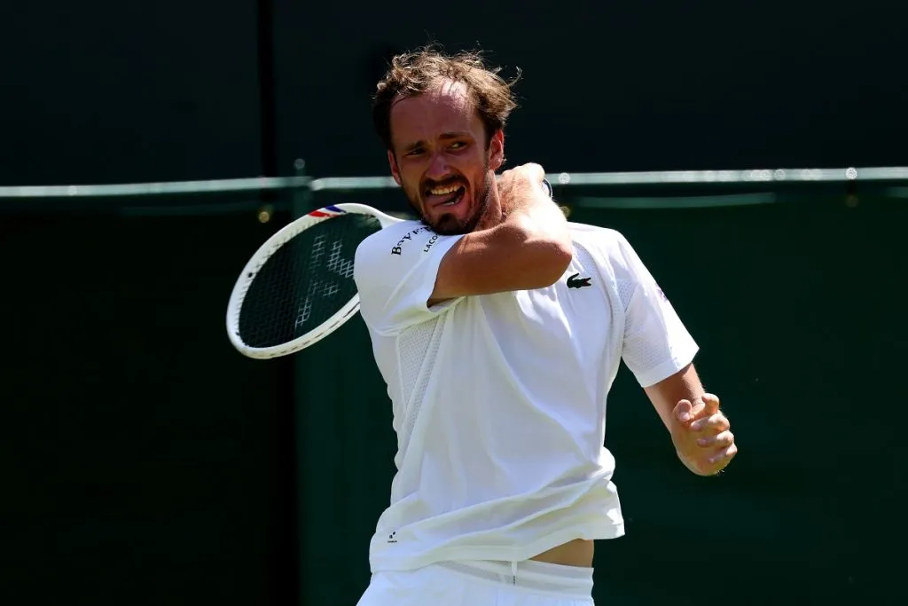 Daniil Medvedev en Wimbledon 2025 (Getty Images).