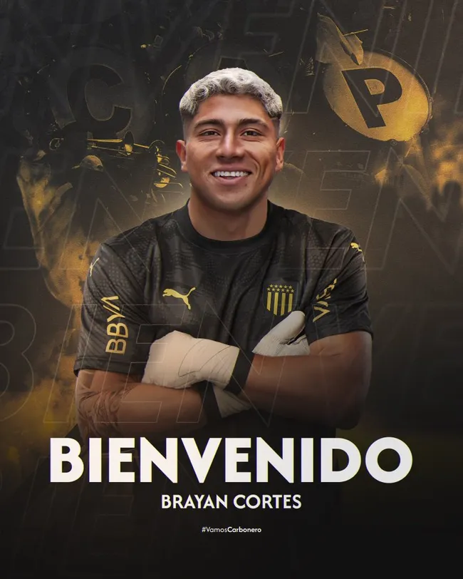 Brayan Cortés fue oficializado como nuevo refuerzo de Peñarol.