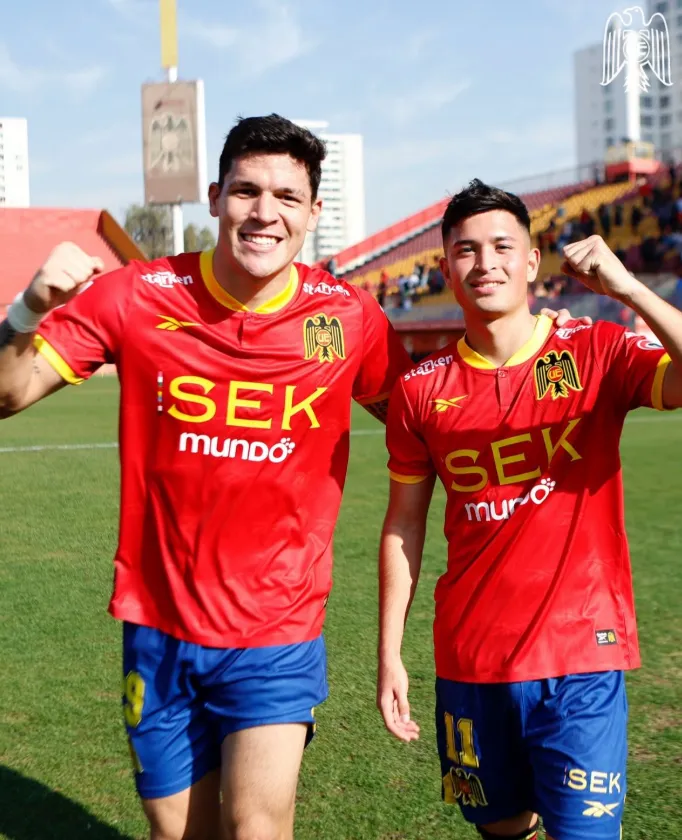 Bianneider Tamayo y Renato Huerta. (Foto: Unión Española).