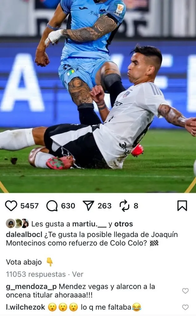 La publicación de Wilchez contra Montecinos