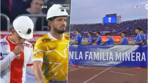 Cobresal y la U rindieron honores a los mineros.