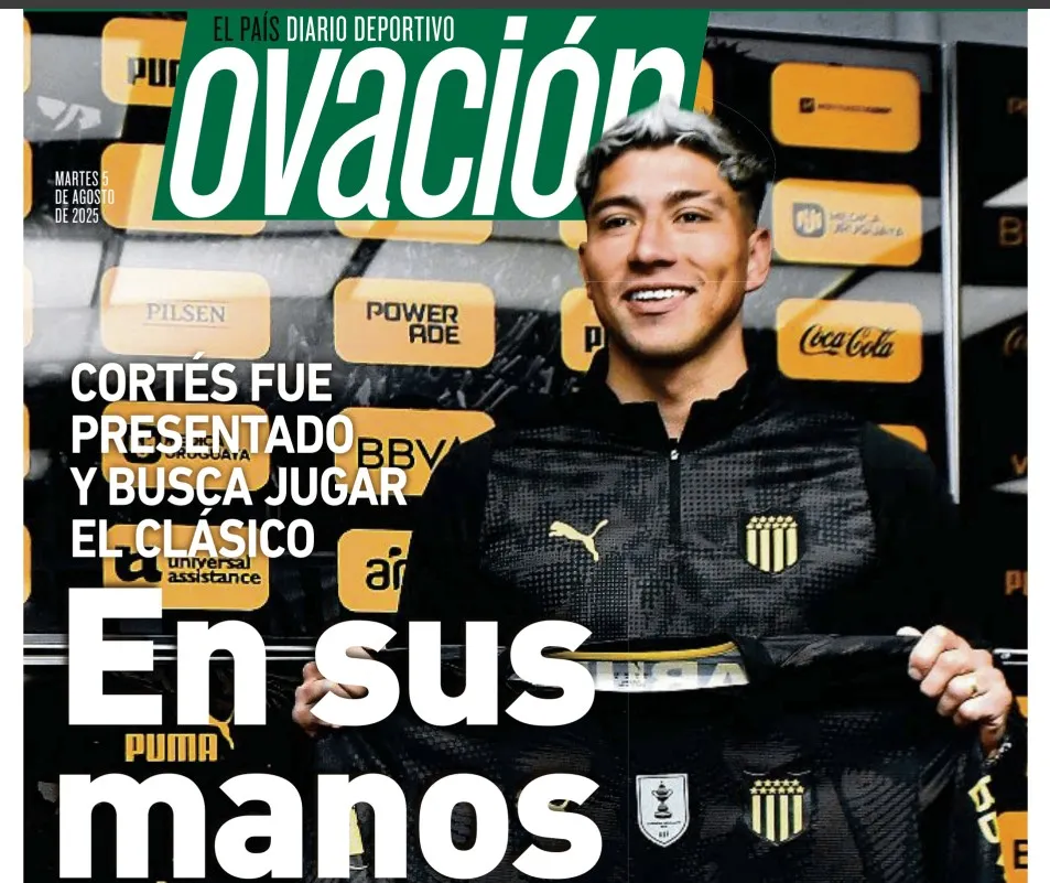 Cortés fue presentado en Peñarol