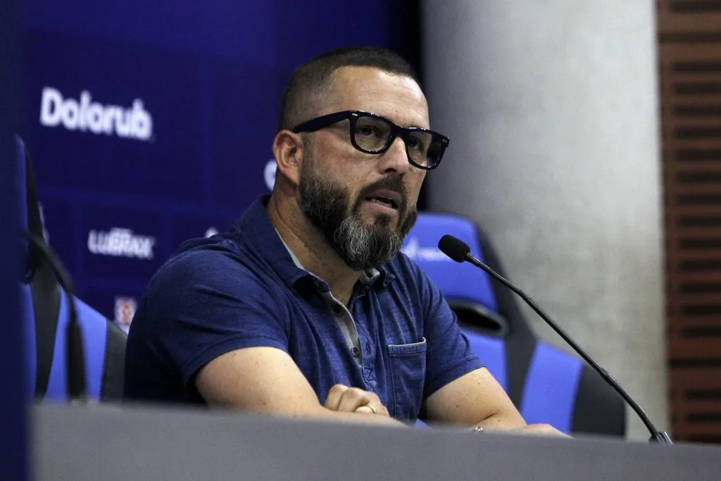 Rodrigo Goldberg en enero de 2020, cuando aún era gerente deportivo de Azul Azul. (Jonnathan Oyarzun/Photosport).
