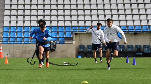 Universidad Católica entrenó por primera vez en el Claro Arena.