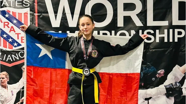 Florencia Saguas en el Campeonato Mundial USKA 2025, realizado en Phoenix, Arizona.