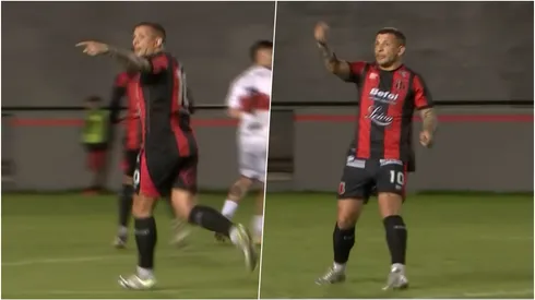 Emiliano Vecchio le ofreció a un hincha "conversar" después del partido, y no como amigos.