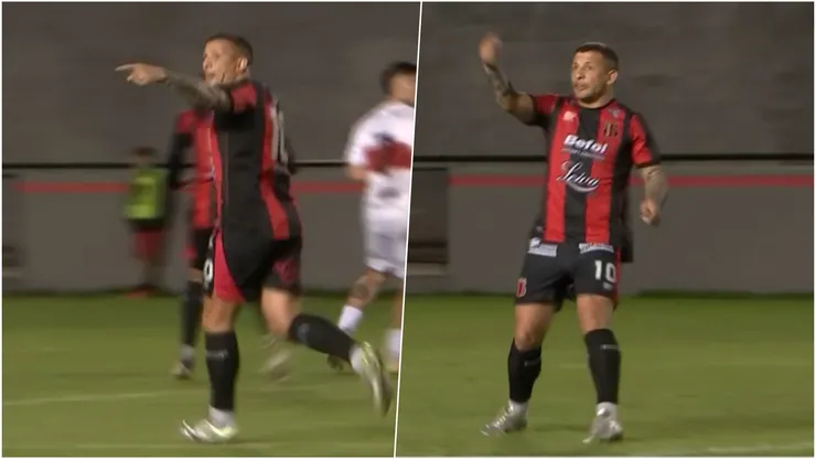 Emiliano Vecchio le ofreció a un hincha "conversar" después del partido, y no como amigos.