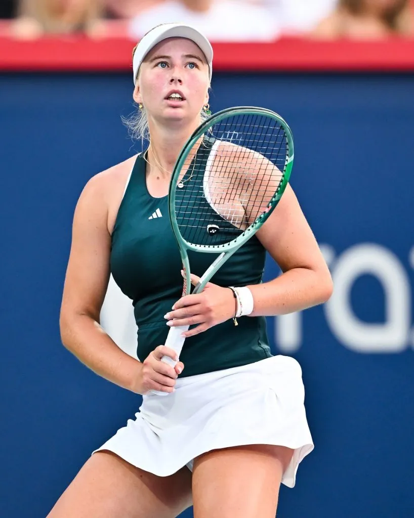 Clara Tauson en el Masters 1000 de Montreal 2025 (Getty Images).